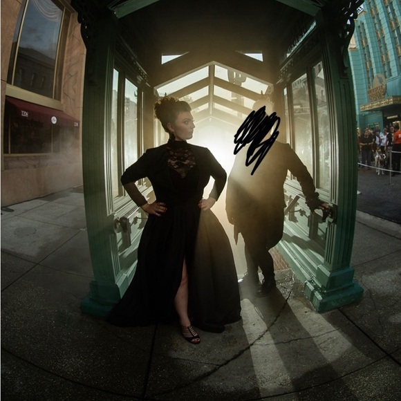 Custom Made Black Gown Overcoat Dress - Picture 8 of 8